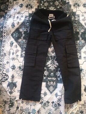 Krost st Black Drawstring Waist Pants